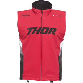 VEST THOR WARMUP RED/BK MD