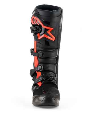 Tech 7 Boots Black Red Fluo