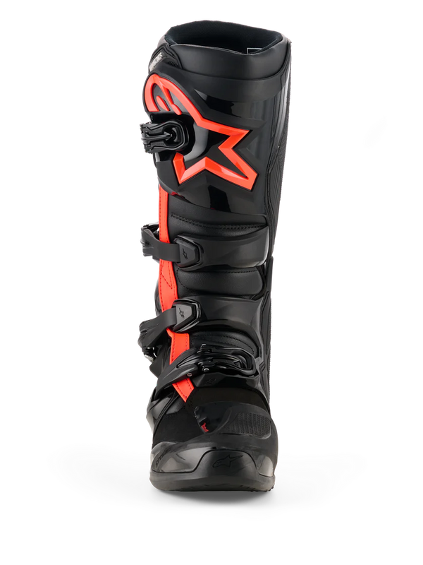 Tech 7 Boots Black Red Fluo