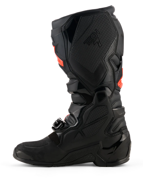 Tech 7 Boots Black Red Fluo
