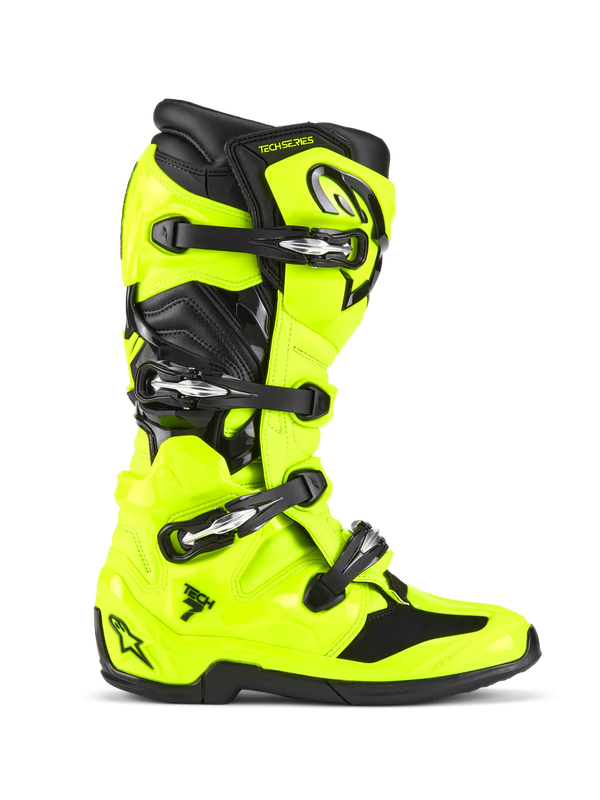 Alpinestars Tech 7 Boots Yellow Flo Black