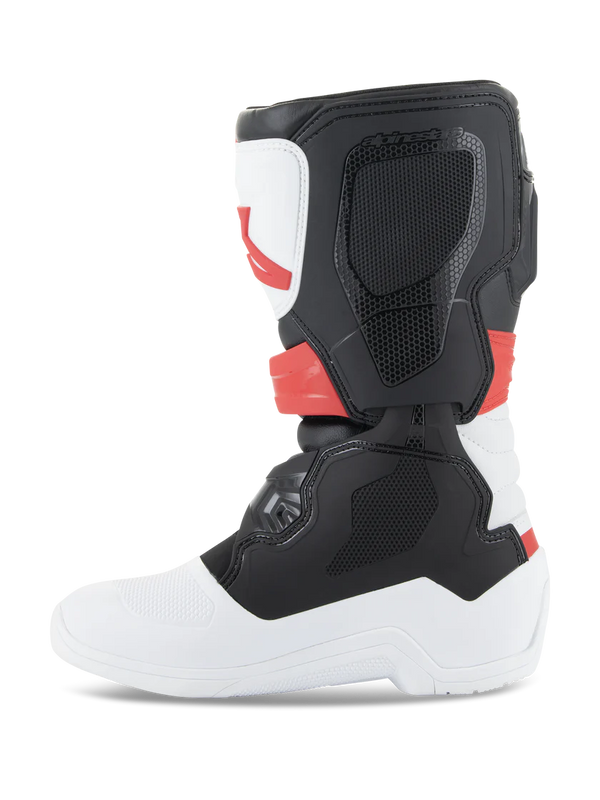 Alpinestars Youth Tech 3S Boots White/Black/Bright Red