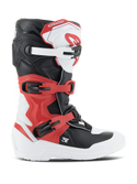 Alpinestars Youth Tech 3S Boots White/Black/Bright Red