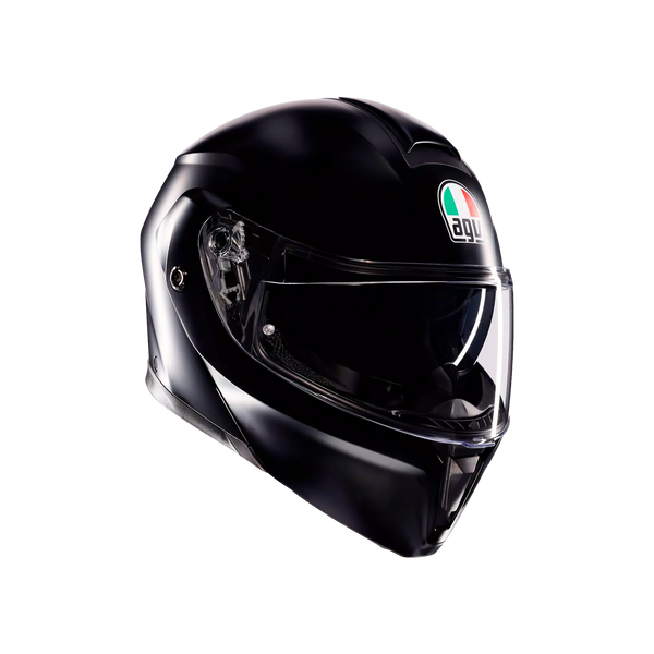 AGV STREETMODULAR MONO MATT BLACK - MOTORBIKE FLIP UP HELMET E2206