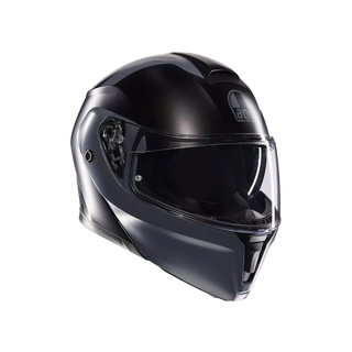 AGV STREETMODULAR RESIA MATT BLACK/GREY - MOTORBIKE FLIP UP HELMET E2206