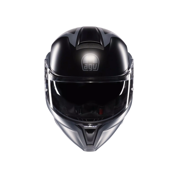 AGV STREETMODULAR RESIA MATT BLACK/GREY - MOTORBIKE FLIP UP HELMET E2206
