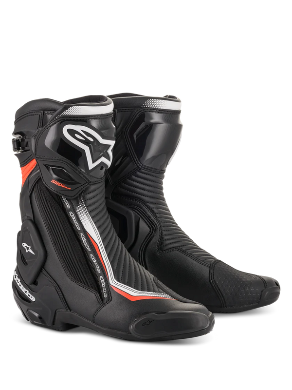 Alpinestars SMX Plus V2 Boots Black White Red Fluo