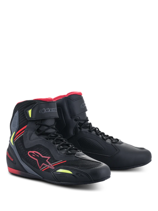 Alpinestars Faster-3 Rideknit® Shoes Black/Red/Yellow/Fluo