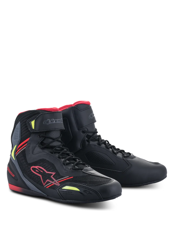 Alpinestars Faster-3 Rideknit® Shoes Black/Red/Yellow/Fluo