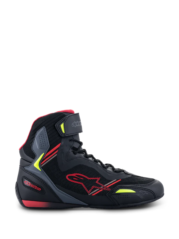Alpinestars Faster-3 Rideknit® Shoes Black/Red/Yellow/Fluo