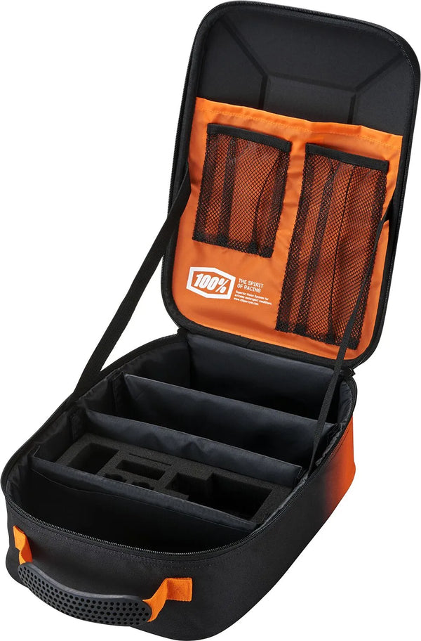100% Cornerstone Goggle Case Black Orange