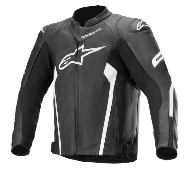 Alpinestars Faster V2 Leather Jacket Black/White