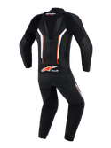 Alpinestars GP Force V2 Leather Suit Black White Red Fluo