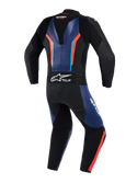 Alpinestars GP Force V2 Leather Suit Black Blue Red Fluo