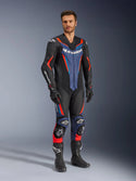 Alpinestars GP Force V2 Leather Suit Black Blue Red Fluo