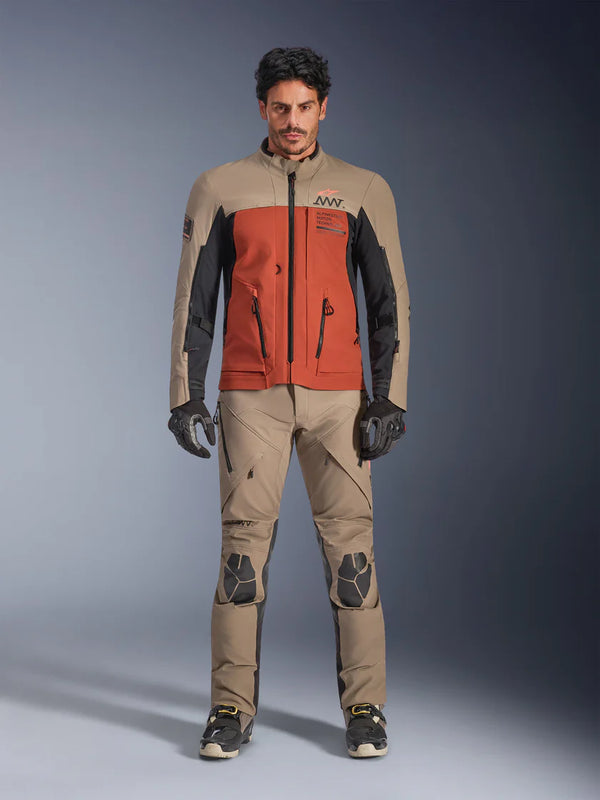 Alpinestars AMT-8 Stretch Drystar® XF Jacket Walnut Rust Black