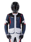 Alpinestars ST-1 Waterproof Jacket Dark Blue Black Bright Red