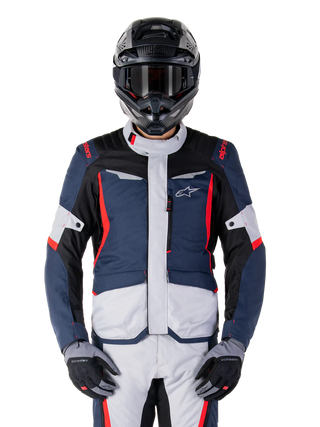 Alpinestars ST-1 Waterproof Jacket Dark Blue Black Bright Red