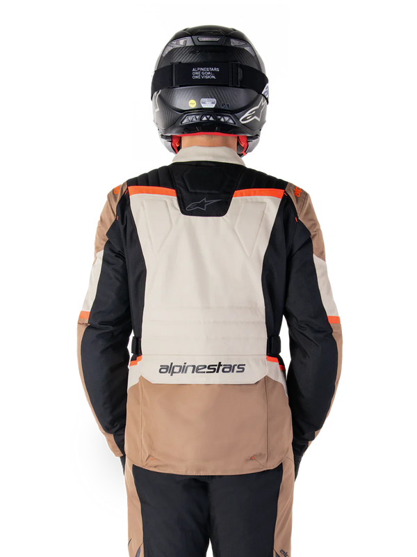 Alpinestars ST-1 Waterproof Jacket Dark Khaki Sand Black Red Fluo