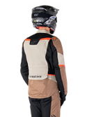 Alpinestars ST-1 Waterproof Jacket Dark Khaki Sand Black Red Fluo