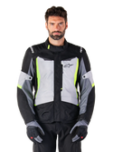 Alpinestars ST-1 Waterproof Jacket Ice Gray Black Yellow Fluo