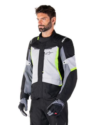 Alpinestars ST-1 Waterproof Jacket Ice Gray Black Yellow Fluo