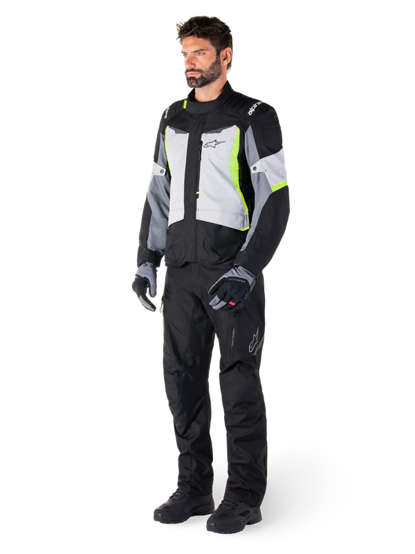 Alpinestars ST-1 Waterproof Jacket Ice Gray Black Yellow Fluo