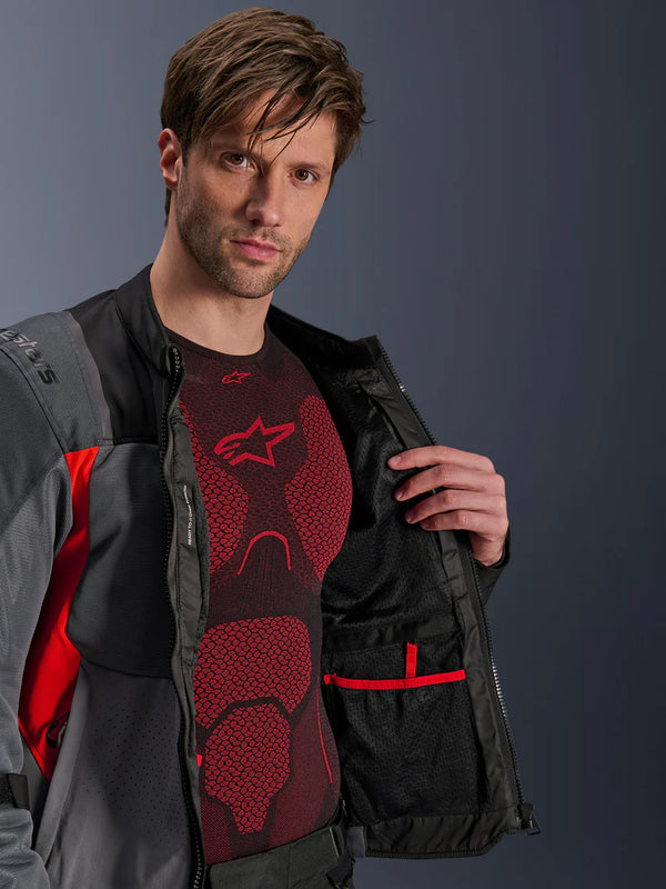 Alpinestars St-2 Air Jacket Deep Gray Dark Gray Bright Red
