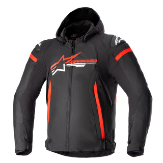 Alpinestars Zaca Waterproof Jacket Black Bright Red