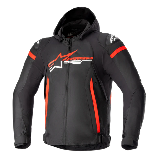 Alpinestars Zaca Waterproof Jacket Black Bright Red
