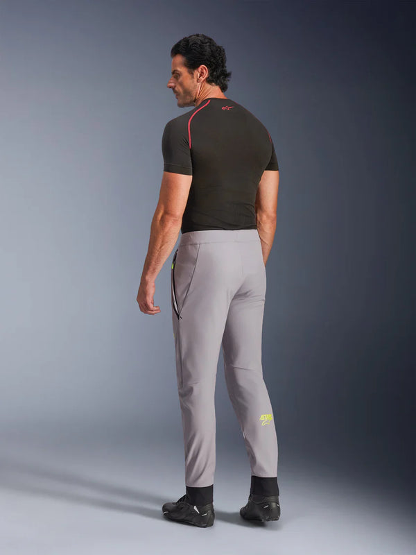 Alpinestars Aeroshell Pants Mid Gray Yellow Fluo
