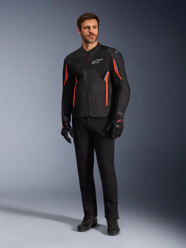 Alpinestars AST V3 Air Jacket Black Black Dark Gray Red Flu