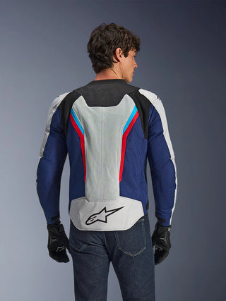 Alpinestars AST V3 Air Jacket Silver Deep Blue Bright Red