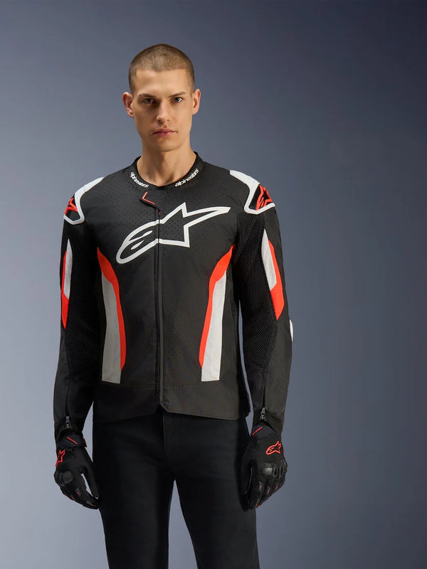 Alpinestars T-GP Air Jacket Black Red Fluo