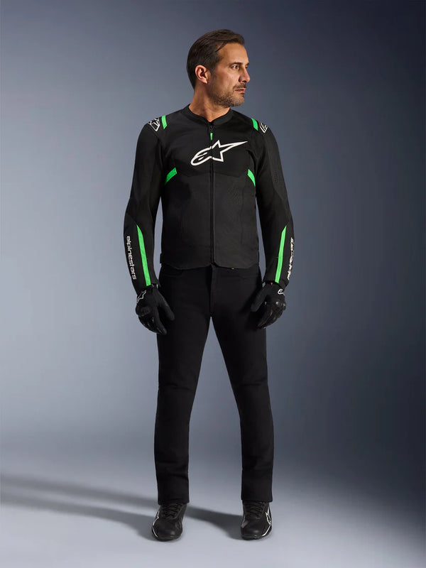 Alpinestars T-SPS Air V2 Jacket Black Fluo Green