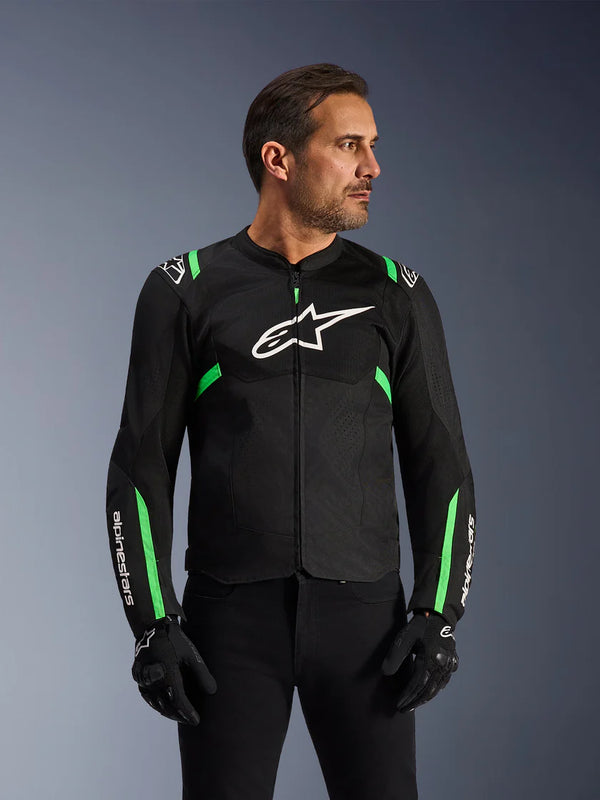 Alpinestars T-SPS Air V2 Jacket Black Fluo Green