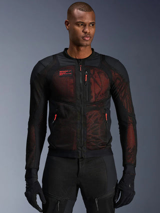 Alpinestars Troop-Air Pro Jacket Black Red Fluo