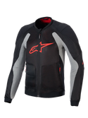 Alpinestars Troop-Air Jacket Black Ash Gray Bright Red