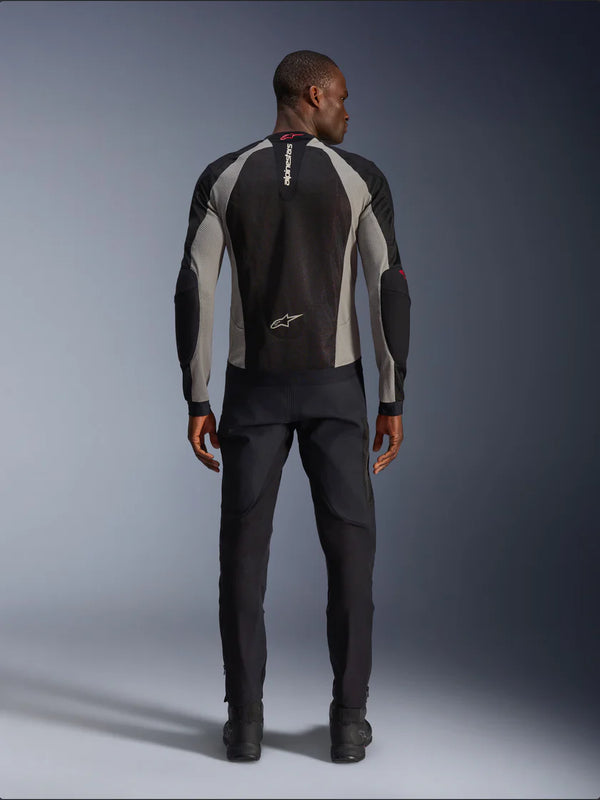 Alpinestars Troop-Air Jacket Black Ash Gray Bright Red