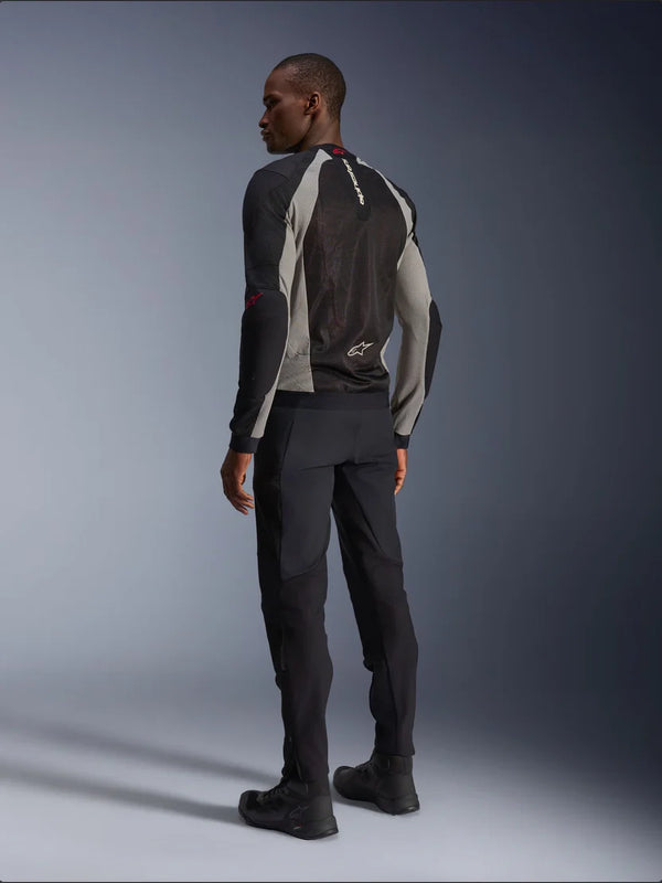Alpinestars Troop-Air Jacket Black Ash Gray Bright Red