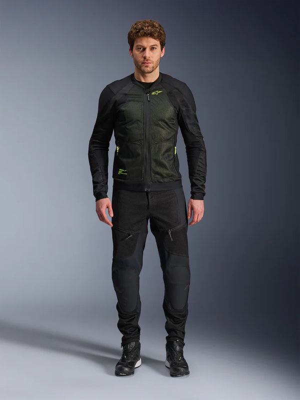 Alpinestars Troop-Air Jacket Black Yellow Fluo