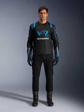 Alpinestars T-Stunt Air Jacket Black Dark Blue Blithe Blue
