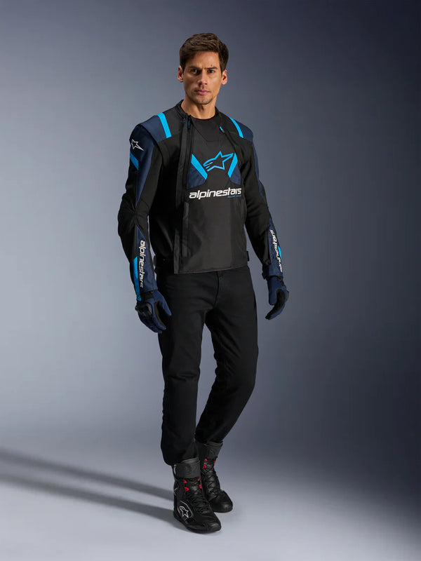 Alpinestars T-Stunt Air Jacket Black Dark Blue Blithe Blue