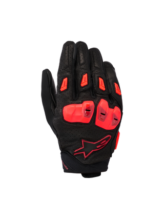Alpinestars SP X 7 Gloves Black Dark Red Red Fluo