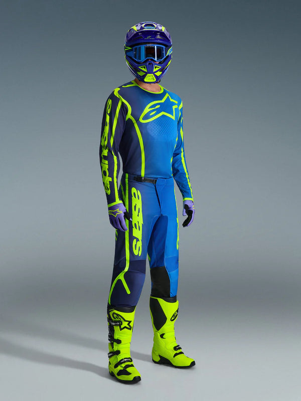 Alpinestars 2026 Fluid Grid Blue Yellow Fluo