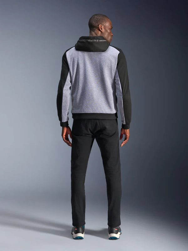 Alpinestars Chrome V2 Sport Hoodie Black Gray Heather Turquoise