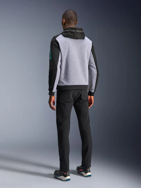 Alpinestars Chrome V2 Sport Hoodie Black Gray Heather Turquoise