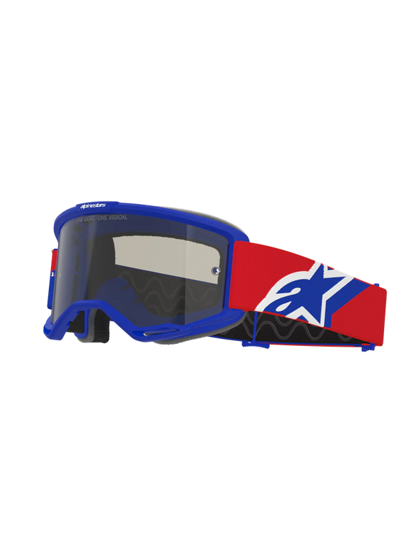 Alpinestars Vision Sand Goggles Blue/Red/White/Dark Smoke