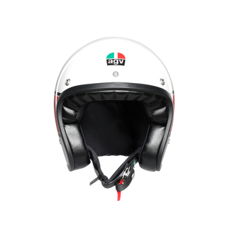 AGV X70 Multi Mino 73 White/Red Open Helmet