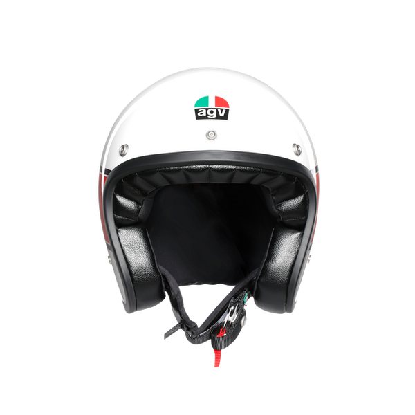 AGV X70 Multi Mino 73 White/Red Open Helmet